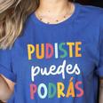 Multilingual Hispanic Heritage Spanish Teacher Maestra Women's Heather T-Shirt Heather True Royal Multilingual Hispanic Heritage Spanish Teacher Maestra Women's Heather T-Shirt Heather True Royal