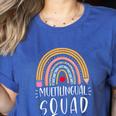 Multilingual Squad Multilingual Teacher Appreciation Kids Women's Heather T-Shirt Heather True Royal Multilingual Squad Multilingual Teacher Appreciation Kids Women's Heather T-Shirt Heather True Royal
