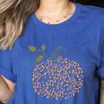 Music Notes Pumpkin Fall Music Teacher Autumn Halloween Women's Heather T-Shirt Heather True Royal Music Notes Pumpkin Fall Music Teacher Autumn Halloween Women's Heather T-Shirt Heather True Royal