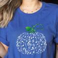 Music Notes Pumpkin Fall Music Teacher Women's Heather T-Shirt Heather True Royal Music Notes Pumpkin Fall Music Teacher Women's Heather T-Shirt Heather True Royal