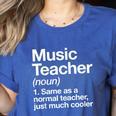 Music Teacher Definition Back To School First Day Women's Heather T-Shirt Heather True Royal Music Teacher Definition Back To School First Day Women's Heather T-Shirt Heather True Royal