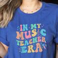 In My Music Teacher Era Back To School Squad Music Teacher Women's Heather T-Shirt Heather True Royal In My Music Teacher Era Back To School Squad Music Teacher Women's Heather T-Shirt Heather True Royal