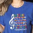 Music Teacher Kid National Hispanic Heritage Month Women's Heather T-Shirt Heather True Royal Music Teacher Kid National Hispanic Heritage Month Women's Heather T-Shirt Heather True Royal