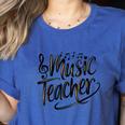 Music Teacher For Women Elementary First Day Of School Women's Heather T-Shirt Heather True Royal