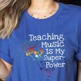 Music Teacher Women's Heather T-Shirt Heather True Royal Music Teacher Women's Heather T-Shirt Heather True Royal