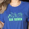 Musical 67 Music Meme Slang Six Seven Music Teacher Women's Heather T-Shirt Heather True Royal