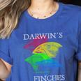Nerdy Darwin's Finches Evolution Science Biology Teacher Women's Heather T-Shirt Heather True Royal Nerdy Darwin's Finches Evolution Science Biology Teacher Women's Heather T-Shirt Heather True Royal