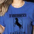 Nerdy Fibonacci Racing Car Horse Math Teacher Men Women Girls Kids Women's Heather T-Shirt Heather True Royal