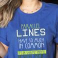 Nerdy Math Lovers Geometry Pun Mathematics Teachers Women's Heather T-Shirt Heather True Royal Nerdy Math Lovers Geometry Pun Mathematics Teachers Women's Heather T-Shirt Heather True Royal