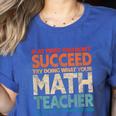 If You Have No Success At First Try It With a Fun Maths Teacher Women's Heather T-Shirt Heather True Royal If You Have No Success At First Try It With a Fun Maths Teacher Women's Heather T-Shirt Heather True Royal