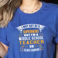 Not Superhero But Middle School Teacher For Men Women Women's Heather T-Shirt Heather True Royal Not Superhero But Middle School Teacher For Men Women Women's Heather T-Shirt Heather True Royal