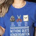 Nothing Beats Kindergarten Back To School Kids Teacher Women's Heather T-Shirt Heather True Royal Nothing Beats Kindergarten Back To School Kids Teacher Women's Heather T-Shirt Heather True Royal