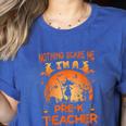 Nothing Scare Me I'm a Pre-k Teacher Matching Halloween For Men Women Women's Heather T-Shirt Heather True Royal Nothing Scare Me I'm a Pre-k Teacher Matching Halloween For Men Women Women's Heather T-Shirt Heather True Royal