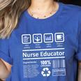 Nurse Educator Shirt Men Women Nursing Instructor Teacher Women's Heather T-Shirt Heather True Royal Nurse Educator Shirt Men Women Nursing Instructor Teacher Women's Heather T-Shirt Heather True Royal