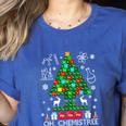 Oh Chemistree Scientist Chemical Christmas Xmas Teacher Women's Heather T-Shirt Heather True Royal Oh Chemistree Scientist Chemical Christmas Xmas Teacher Women's Heather T-Shirt Heather True Royal