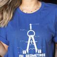 Oh Geometree Math Teacher Geometry Christmas Tree For Men Women Kids Women's Heather T-Shirt Heather True Royal