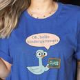 Oh Hello Kindergarteners Shirt Cute Pigeon Teacher Tee Women's Heather T-Shirt Heather True Royal Oh Hello Kindergarteners Shirt Cute Pigeon Teacher Tee Women's Heather T-Shirt Heather True Royal