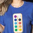 Paint Palette ArtSet Halloween Costume For Teachers Students For Men Women Kids Women's Heather T-Shirt Heather True Royal