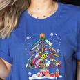 Paintbrush Christmas Tree Decor Xmas For Artist Art Teacher For Men Women Women's Heather T-Shirt Heather True Royal