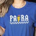 Para Squad Paraprofessional Para Teacher Women's Heather T-Shirt Heather True Royal Para Squad Paraprofessional Para Teacher Women's Heather T-Shirt Heather True Royal