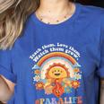 Paraprofessional Para Life Sun Flower Teacher Back To School Women's Heather T-Shirt Heather True Royal Paraprofessional Para Life Sun Flower Teacher Back To School Women's Heather T-Shirt Heather True Royal