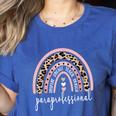 Paraprofessional Rainbow Para Teacher Parapro Women's Heather T-Shirt Heather True Royal Paraprofessional Rainbow Para Teacher Parapro Women's Heather T-Shirt Heather True Royal