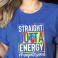 Paraprofessional Straight Outta Energy Teacher Life For Men Women Women's Heather T-Shirt Heather True Royal