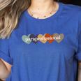 Paraprofessional Teacher Hearts Back To School Teach Rainbow Men Women Kids Women's Heather T-Shirt Heather True Royal