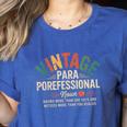 Paraprofessional Vintage Para Teacher 60s 70s 80s Women's Heather T-Shirt Heather True Royal Paraprofessional Vintage Para Teacher 60s 70s 80s Women's Heather T-Shirt Heather True Royal