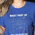 What Part Of Don't You Understand Math Teacher Premium Tri-Blend Women's Heather T-Shirt Heather True Royal What Part Of Don't You Understand Math Teacher Premium Tri-Blend Women's Heather T-Shirt Heather True Royal