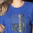 Patriotic Teacher American Flag Camouflage 4th Of July Camo Women's Heather T-Shirt Heather True Royal