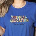 PE Teacher Back To School Physical Education Teacher Women's Heather T-Shirt Heather True Royal PE Teacher Back To School Physical Education Teacher Women's Heather T-Shirt Heather True Royal