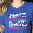 PE Teacher Shirt Physical Education Teacher Women's Heather T-Shirt Heather True Royal PE Teacher Shirt Physical Education Teacher Women's Heather T-Shirt Heather True Royal