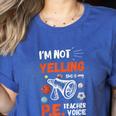 PE Teacher Voice PE Teacher School Fitness Class Women's Heather T-Shirt Heather True Royal PE Teacher Voice PE Teacher School Fitness Class Women's Heather T-Shirt Heather True Royal