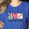 Peace Love Visuals Special Education Teacher Dream Team Women's Heather T-Shirt Heather True Royal Peace Love Visuals Special Education Teacher Dream Team Women's Heather T-Shirt Heather True Royal
