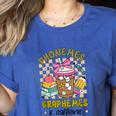 Phonemes Graphemes Caffeine Back To School Reading Teacher Women's Heather T-Shirt Heather True Royal