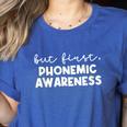 Phonemic Awareness Science Of Reading Teacher Men Women Women's Heather T-Shirt Heather True Royal Phonemic Awareness Science Of Reading Teacher Men Women Women's Heather T-Shirt Heather True Royal