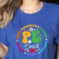 Physical Education PE Instructor Coach Teacher Gym Women's Heather T-Shirt Heather True Royal Physical Education PE Instructor Coach Teacher Gym Women's Heather T-Shirt Heather True Royal