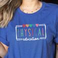 Physical Education PE Teacher Phys Ed Student Graduation Women's Heather T-Shirt Heather True Royal