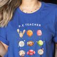 Physical Education Teacher PE Teacher Specials Back School Women's Heather T-Shirt Heather True Royal Physical Education Teacher PE Teacher Specials Back School Women's Heather T-Shirt Heather True Royal