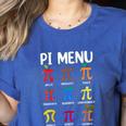 Pi Menu 314 Pi Symbol Math Teacher Happy Pi Day Women's Heather T-Shirt Heather True Royal