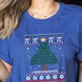 Pi Tree Christmas Math Teacher Ugly Sweater Men Women Kids Women's Heather T-Shirt Heather True Royal Pi Tree Christmas Math Teacher Ugly Sweater Men Women Kids Women's Heather T-Shirt Heather True Royal