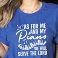 Piano Player Art For Men Women Pianist Piano Teacher Women's Heather T-Shirt Heather True Royal Piano Player Art For Men Women Pianist Piano Teacher Women's Heather T-Shirt Heather True Royal