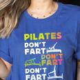 Pilates Instructor Teacher Watercolor Pilates Don't Fart Men Women Kids Women's Heather T-Shirt Heather True Royal Pilates Instructor Teacher Watercolor Pilates Don't Fart Men Women Kids Women's Heather T-Shirt Heather True Royal