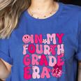 Pink Fourth Grade Era 4th Back To School Grade Teacher Women's Heather T-Shirt Heather True Royal Pink Fourth Grade Era 4th Back To School Grade Teacher Women's Heather T-Shirt Heather True Royal