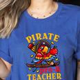 Pirate Pre-K Teacher Preschool Halloween Women's Heather T-Shirt Heather True Royal
