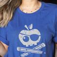 Pirate Teacher Women's Heather T-Shirt Heather True Royal Pirate Teacher Women's Heather T-Shirt Heather True Royal