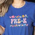 Pre-K Back To School Teachers Kids 1st Day Of School Women's Heather T-Shirt Heather True Royal Pre-K Back To School Teachers Kids 1st Day Of School Women's Heather T-Shirt Heather True Royal