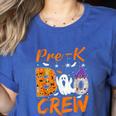 Pre K Boo Crew Teacher Student Halloween Pre Kindergarten Women's Heather T-Shirt Heather True Royal