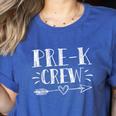 Pre-K Crew 1st Day Of School Pre-K Teacher Team Women's Heather T-Shirt Heather True Royal